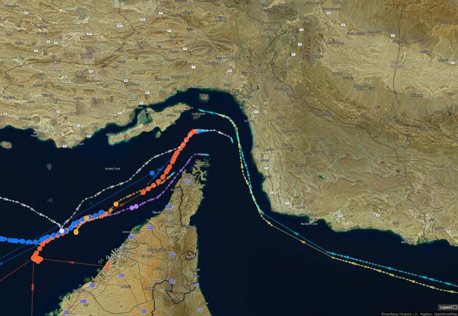 Hormuz Traffic Picks Up as More Tankers Broadcast Crossings